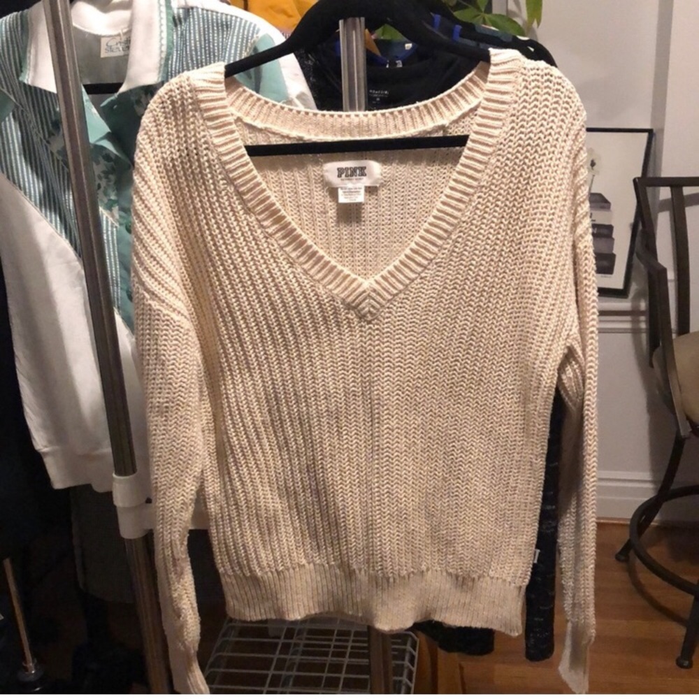 Victorias Secret Pink  Campus Oversize Sweater - Picture 4 of 8